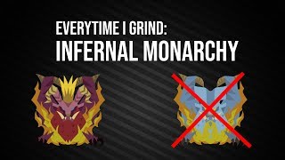 MHWorld  Everytime I Grind Infernal Monarchy [upl. by Ulrica487]