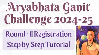 Aryabhata Ganit Challenge 202425 Level 2 Registration  Step by Step Tutorial classes 8 to 10 [upl. by Rodrick]