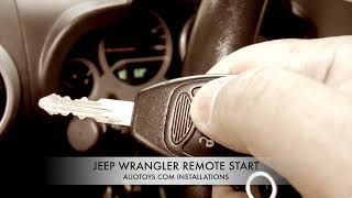 Jeep Wrangler REMOTE START from FACTORY KEYFOB by AUTOTOYSCOM [upl. by Lovel53]