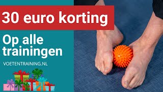 Twee dagen 30 euro korting op alle trainingen van Voetentraining [upl. by Indihar]