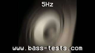 5 Hz Bass Test  BASS Sound  5hz [upl. by Oeramed]