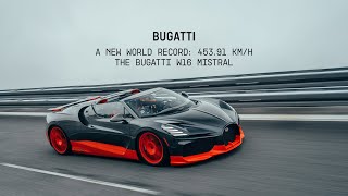 BREAKING BARRIERS BUGATTI W16 MISTRAL sets new record for fastest opentop car in the world [upl. by Tracie]