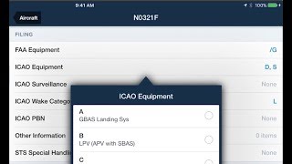 ForeFlight HowTo Filing ICAO Flight Plans [upl. by Aneelehs]