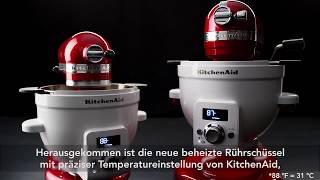 KitchenAid beheizte Rührschüssel  Zubehör für Küchenmaschinen [upl. by Ailahk279]