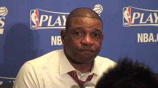 Doc Rivers talks Donald Sterling Clippers Game 5 win [upl. by Rats594]