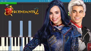 Descendants 2  You And Me  Piano Tutorial  Cover [upl. by Spatz597]