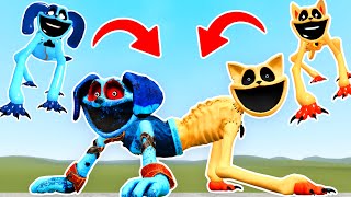 WHAT IF I COMBINE CATFEINE and DOGPRESSED FROWNING SMILING CRITTERS POPPY PLAYTIME 3 In Garrys Mod [upl. by Anilatac]