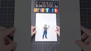 Drawing short Wolverine in under 1 Minute wolverine deadpool shorts [upl. by Gregrory535]