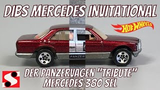 Custom Hot Wheels Mercedes 380SEL Der Panzervagen  DIBs Mercedes Event [upl. by Pomfrey920]