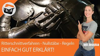 Ritterschnittverfahren  Nullstäbe  Regeln  bestimmen Definition Einfach gut erklärt mit Jessica [upl. by Hugo]