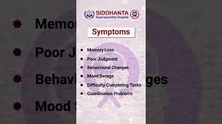 World Alzheimers Day  Symptoms of Alzheimers Disease  Siddhanta Superspeciality Hospital Bhopal [upl. by Zel]