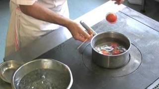 Boiling  Blanching Tomatoes [upl. by Kizzie]