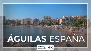 4K Walking Tour Águilas España  Playa de Poniente  Aguilas Murcia Spain Beach Walk [upl. by Micro]