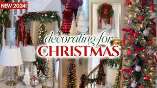 CHRISTMAS DECORATE WITH ME 2024 🎄 TRADITIONAL CHRISTMAS DECOR  CHRISTMAS TREE DECORATING IDEAS [upl. by Absa]