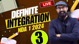 NDA 2024 Live  Definite Integration  DAY  3  Calculus  Anuj Sir [upl. by Hplodnar]