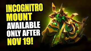 Incognitro Felcycle Mount Only Available After November 19 WoW 20th Anniversary Secrets [upl. by Sacul19]