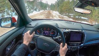 2022 Chevrolet Traverse RS AWD  POV Test Drive Binaural Audio [upl. by Idissac]