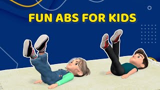 SUPER FUN ABS EXERCISES FOR KIDS [upl. by Hizar]