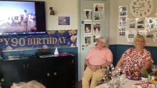 Residents of Edwalton Manor enjoy a 90th birthday [upl. by Notxed]