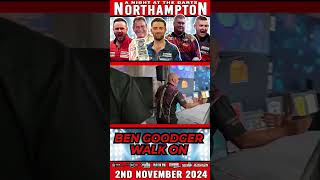 Ben Goodger Darts Walk On Northampton shorts [upl. by Bogosian]