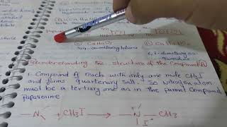 Natural products lecture 9Elucidation of Structure of papaverine [upl. by Kuo]