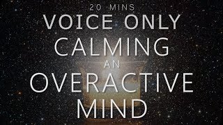 Sleep Meditation  Voice Only  Calming an Overactive Mind 20 Mins Guided Meditation No Music [upl. by Ynamreg]