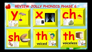 REVIEW JOLLY PHONICS PHASE 6 WITH ACTIONSSONGS WITH LYRICSVOCABULARY amp INTERESTING ACTIVITY [upl. by Urata]