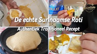 De echte Surinaamse Roti  Authentiek Traditioneel Recept Surinaamse Roti food roti [upl. by Lekim]