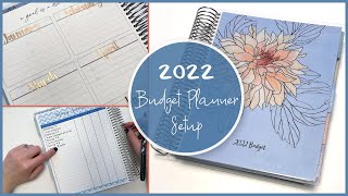 2022 Budget Planner Setup in my Erin Condren Monthly Planner [upl. by Myriam305]