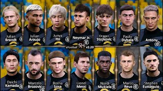 PES 21 CONVERSIONS PROJECT PART 1 • EFOOTBALL FACES  FACEPACK 6  eFootball v220 [upl. by Mulford948]