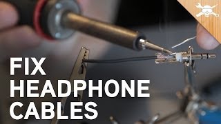 How to Fix Broken Headphone Cables [upl. by Aleibarg351]