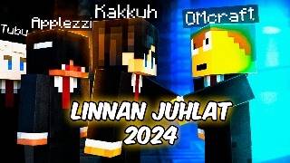 Järjestin LINNAN JUHLAT Minecraftissa Kakkuh Tubaaja Applezzi [upl. by Noseyt]