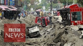 Massive Taiwan gas explosion kills 24  BBC News [upl. by Arved433]