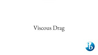 Quick Viscous Drag Force A24 [upl. by Brindell]