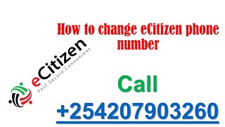 How to Change ecitizen Mobile Number [upl. by Nnahoj]