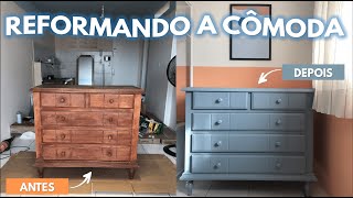 DIY  COMO PINTAR UM MOVEL DE MADEIRA ANTIGO [upl. by Huba]