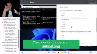 CompTIA Network Lab 437 Configure IP Networks and Subnets [upl. by Yendyc]