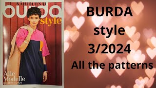 Burda 32024 full review NEW Burda Style All the patterns burdastyle sewingmagazine newburda [upl. by Yzeerb885]