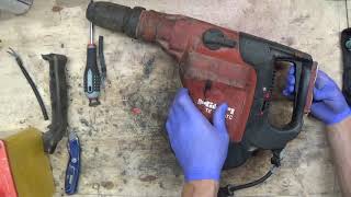 Hilti TE76 te76P hammer disassemble and problem find blinking service light [upl. by Erual814]