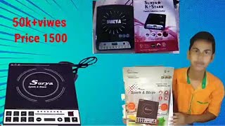 induction cooker unboxing  surya spark amp blaze  M 13 How to use induction cooker [upl. by Aitnahs]