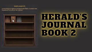 Heralds Journal Book 2  BDO [upl. by Wyler]