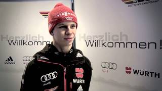 Skispringen Interview mit Andreas Wellinger 21122012 [upl. by Romola]