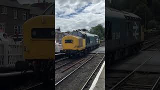 D7628 ‘Sybilla’ and 37264 race into Grosmont [upl. by Ehrman]