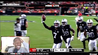 MINGOLIVE REACTS Chiefs vs Raiders  Week 8 [upl. by Lewiss]