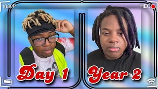 Dreadlock Evolution  2 Year Journey dreadlocks [upl. by Idissac]