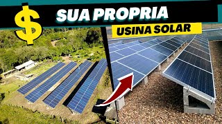 Como Funciona USINA SOLAR e Como Ter sua Propria Micro Usina Solar Fotovoltaica [upl. by Ahsitaf5]