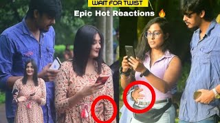 Waist Touching With Twist Prank On Cute Girls 😜  Op Reaction 🔥  YouTube Jokers [upl. by Aratas]