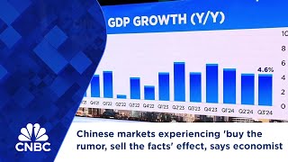 Chinese markets experiencing buy the rumor sell the facts effect says economist [upl. by Isac]