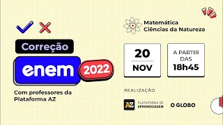 Enem 2022  Correção e análise de Matemática e Ciências da Natureza [upl. by Nwahsiek737]