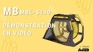 Démonstration video panier cribleur MBLS140 MBCRUSHER [upl. by Norvan]